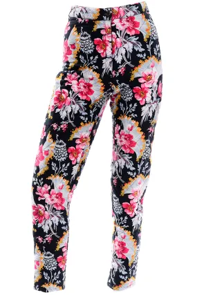 2000s Kenzo Jeans Colorful Floral Quilted Vintage High Waisted Pants