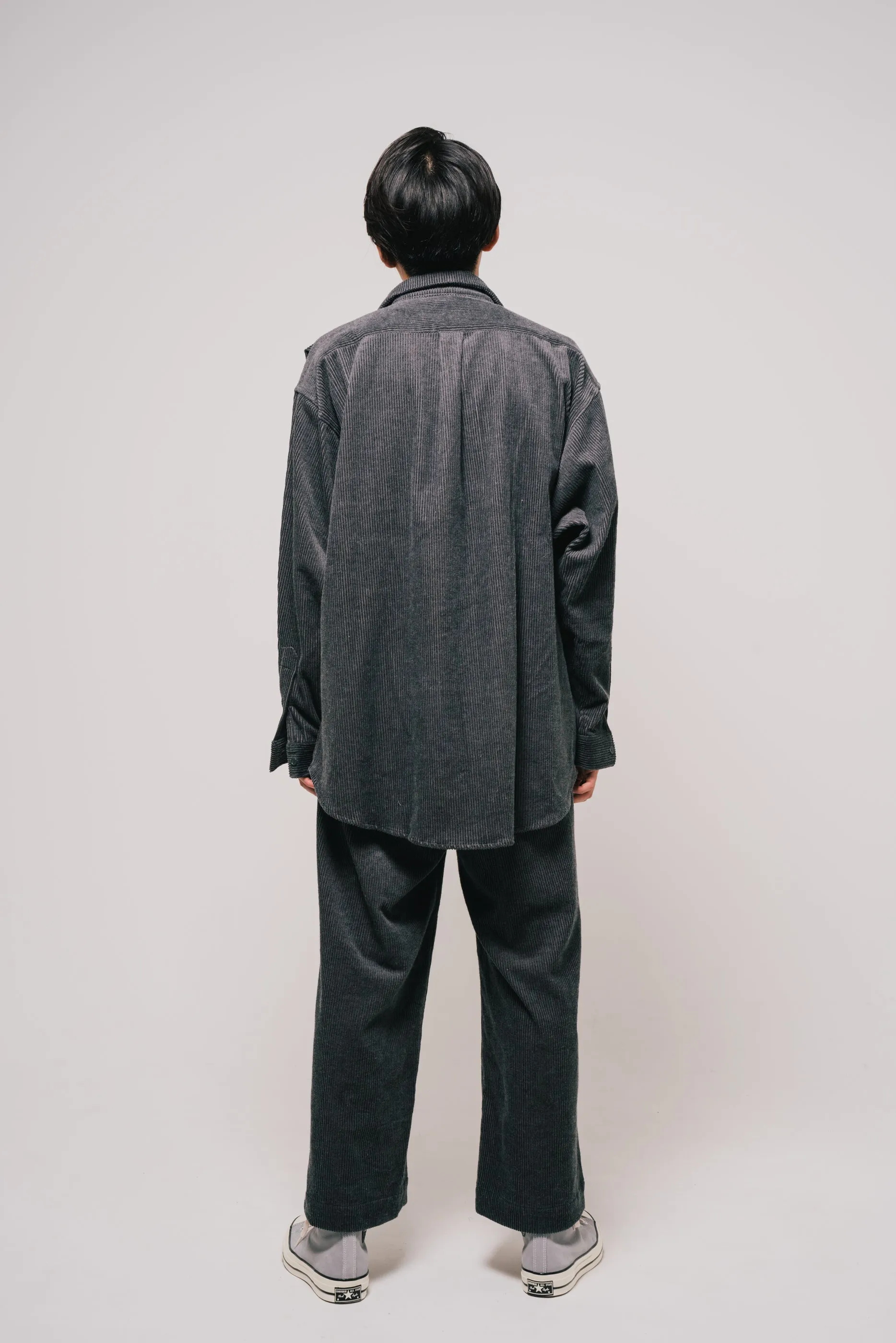 [22aw] EFFECTEN(エフェクテン) / corduroy tuck big shirts