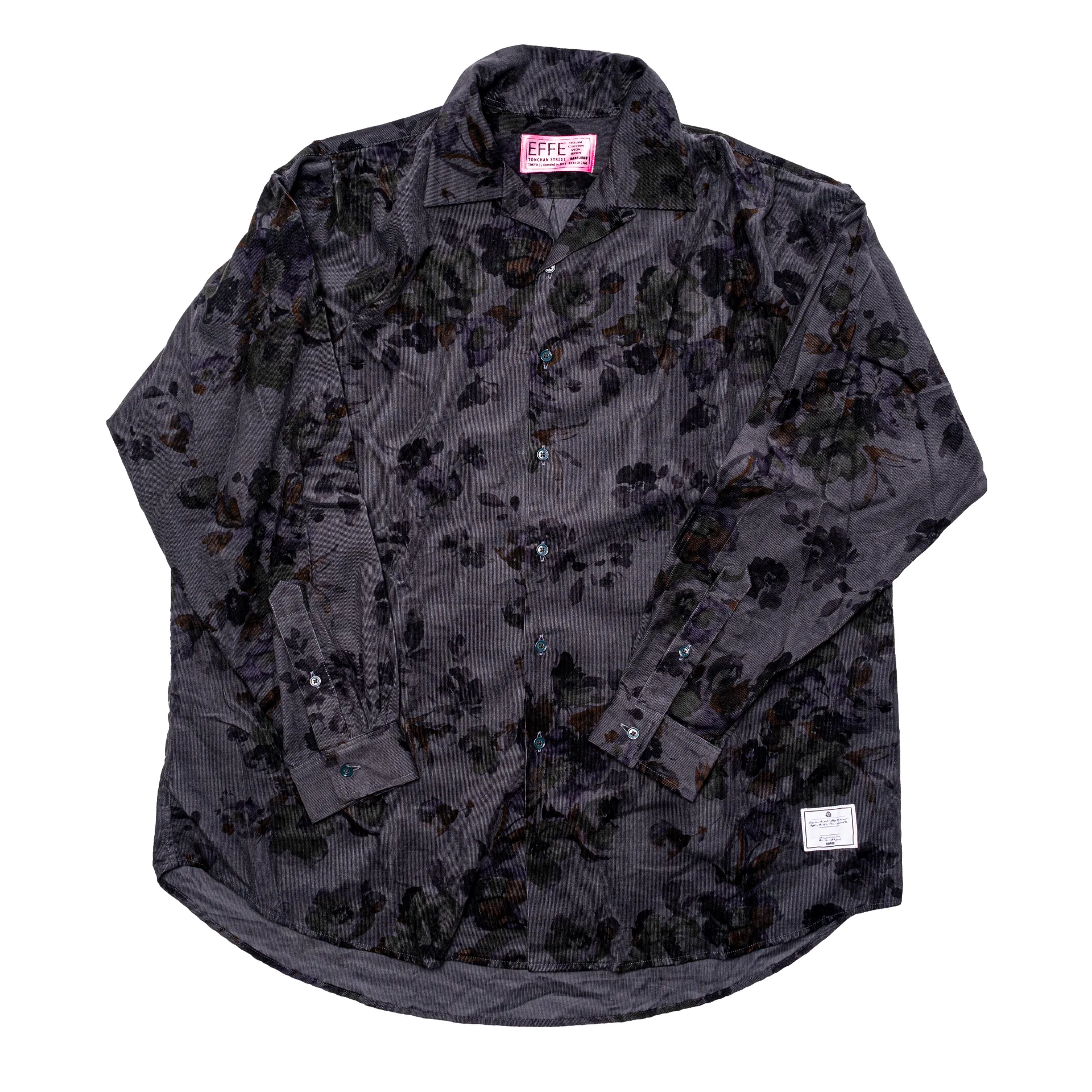 [22aw] EFFECTEN(エフェクテン) / corduroy tuck big shirts