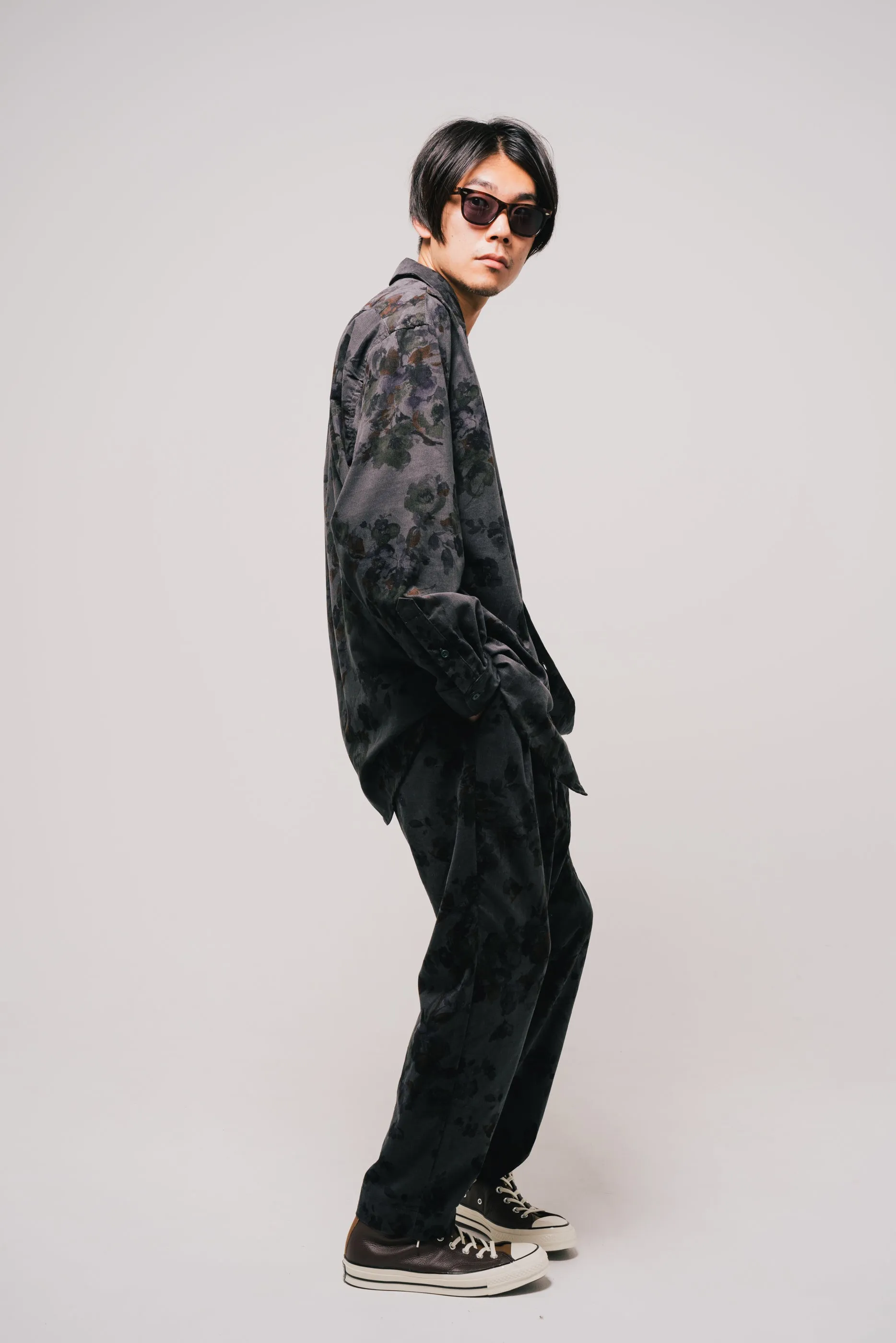 [22aw] EFFECTEN(エフェクテン) / corduroy tuck big shirts