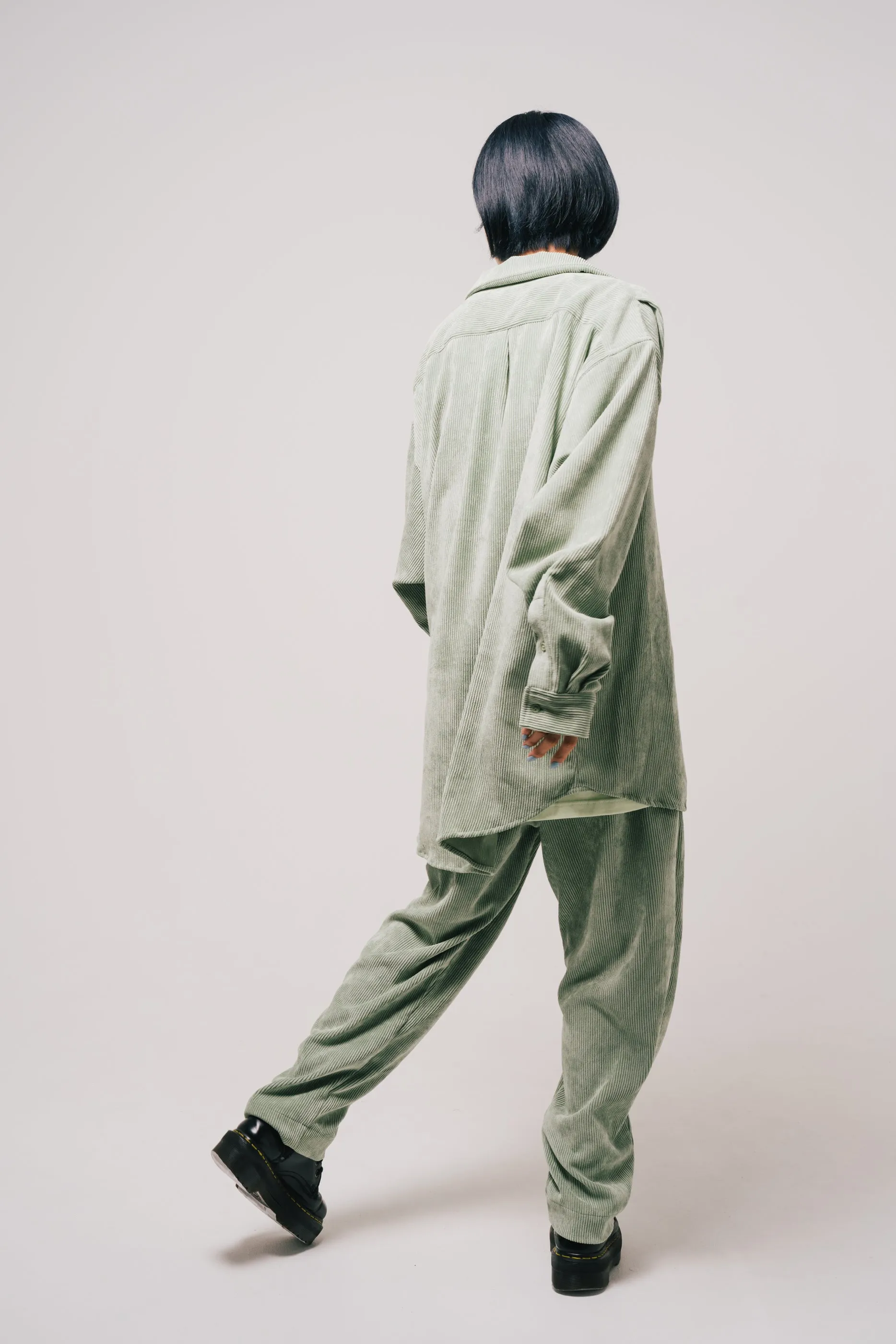 [22aw] EFFECTEN(エフェクテン) / corduroy tuck big shirts
