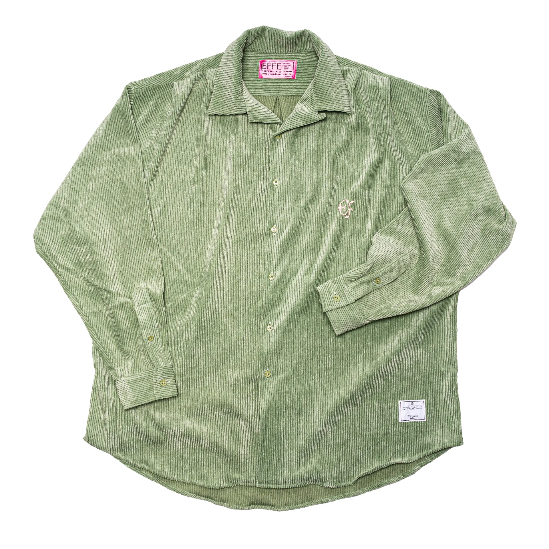 [22aw] EFFECTEN(エフェクテン) / corduroy tuck big shirts