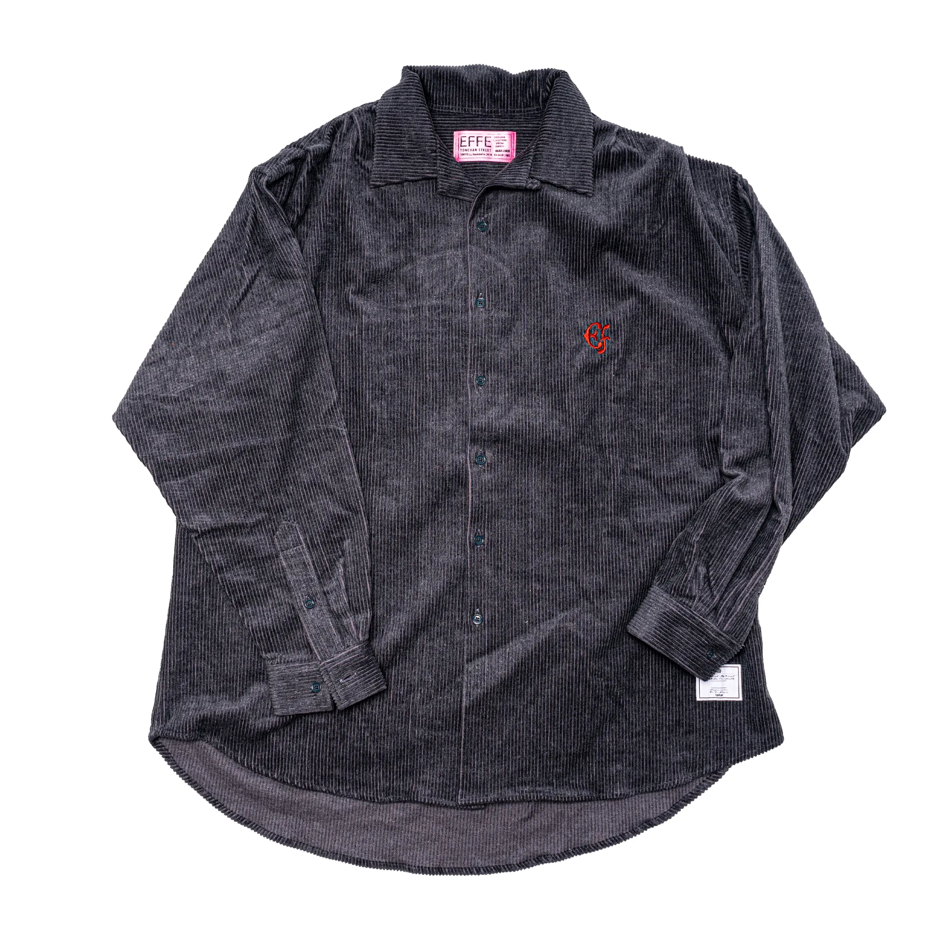 [22aw] EFFECTEN(エフェクテン) / corduroy tuck big shirts