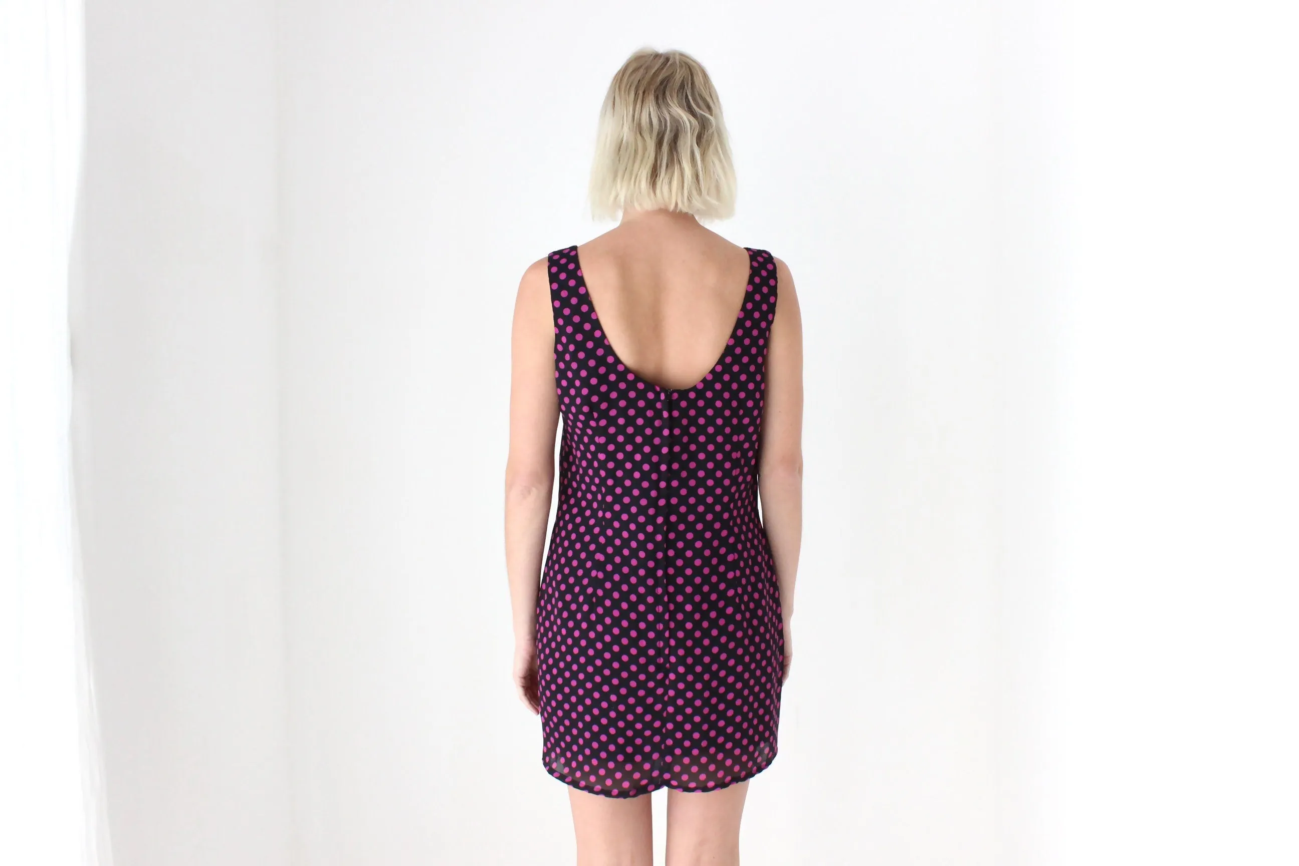 80s Purple Polka Dot Jacket & Dress Matching Set