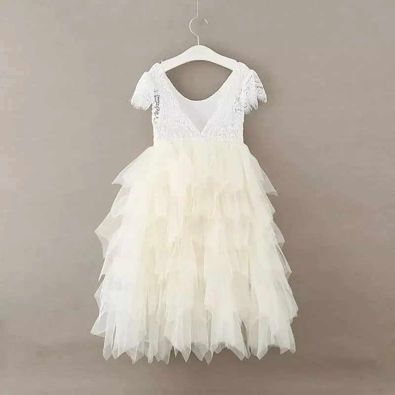 Baby Bohemian Princess Dress - Ivory Cream