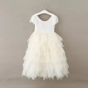 Baby Bohemian Princess Dress - Ivory Cream