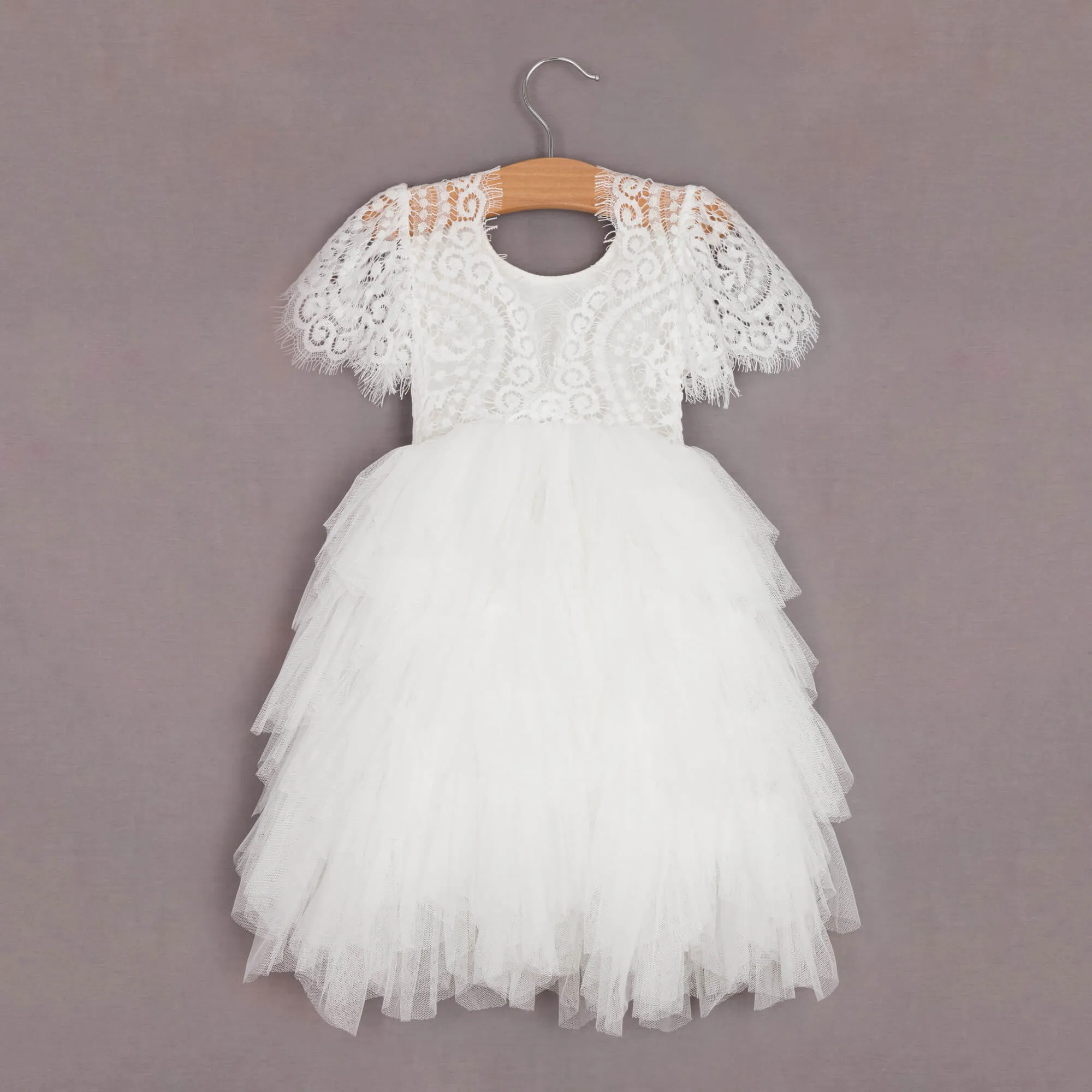 Baby Bohemian Princess Dress - White