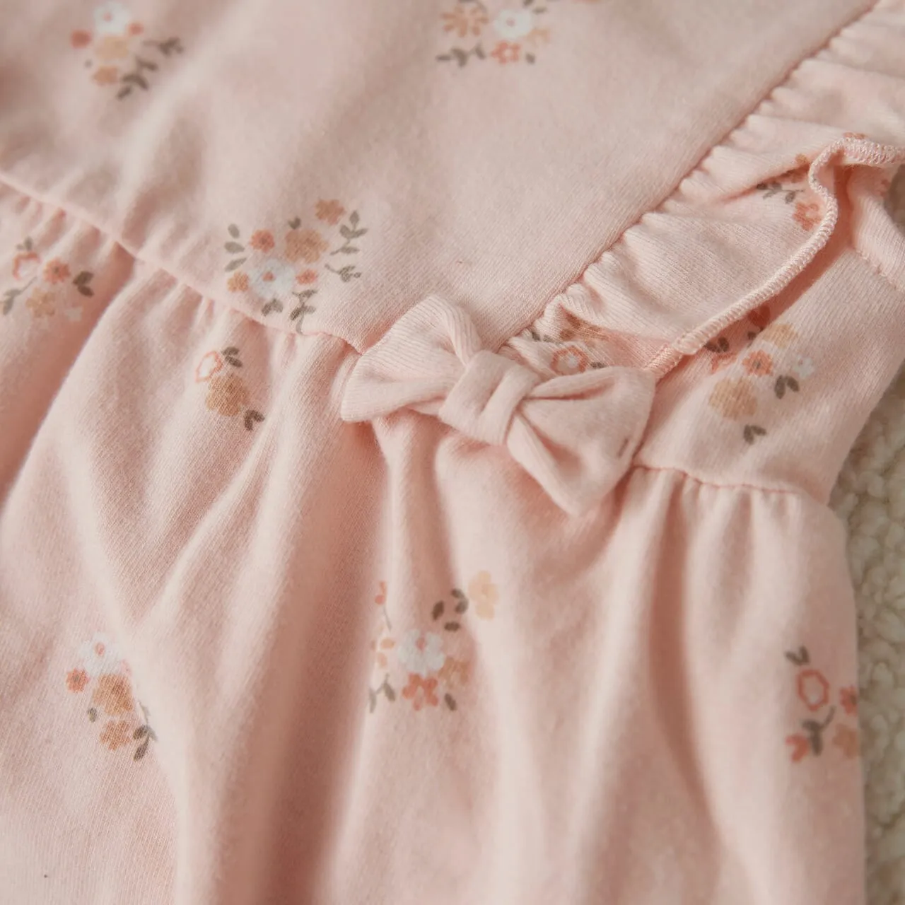 BLOOM WITH LOVE Allover Print Frills Dress