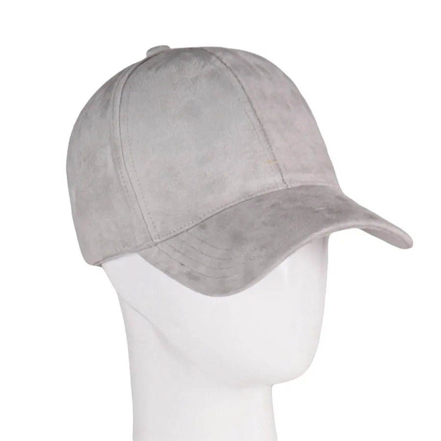 Fashion Brand snapback Baseball Cap Women Gorra cap Street Hip Hop Caps Suede Hats for Ladies Black Grey Baseball cap