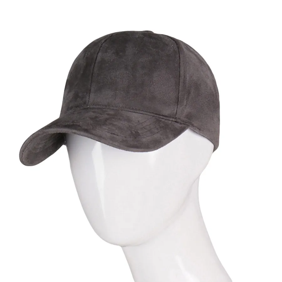 Fashion Brand snapback Baseball Cap Women Gorra cap Street Hip Hop Caps Suede Hats for Ladies Black Grey Baseball cap