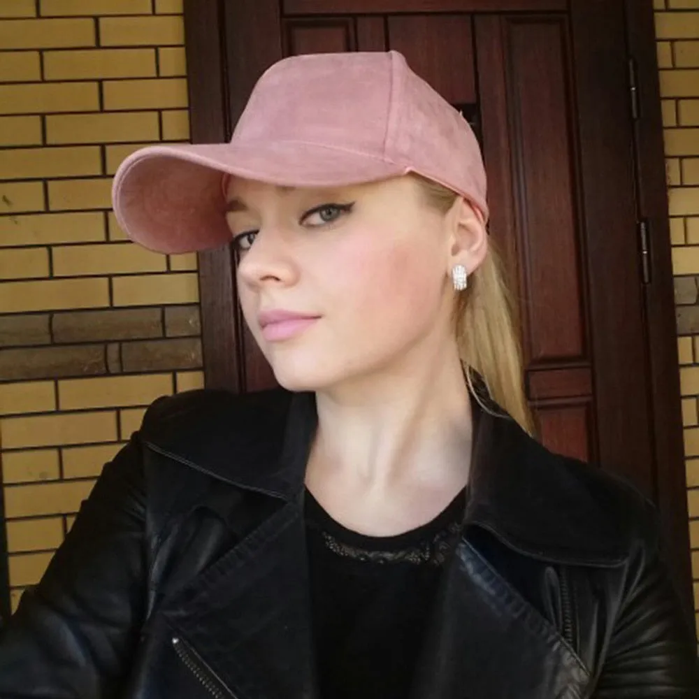 Fashion Brand snapback Baseball Cap Women Gorra cap Street Hip Hop Caps Suede Hats for Ladies Black Grey Baseball cap
