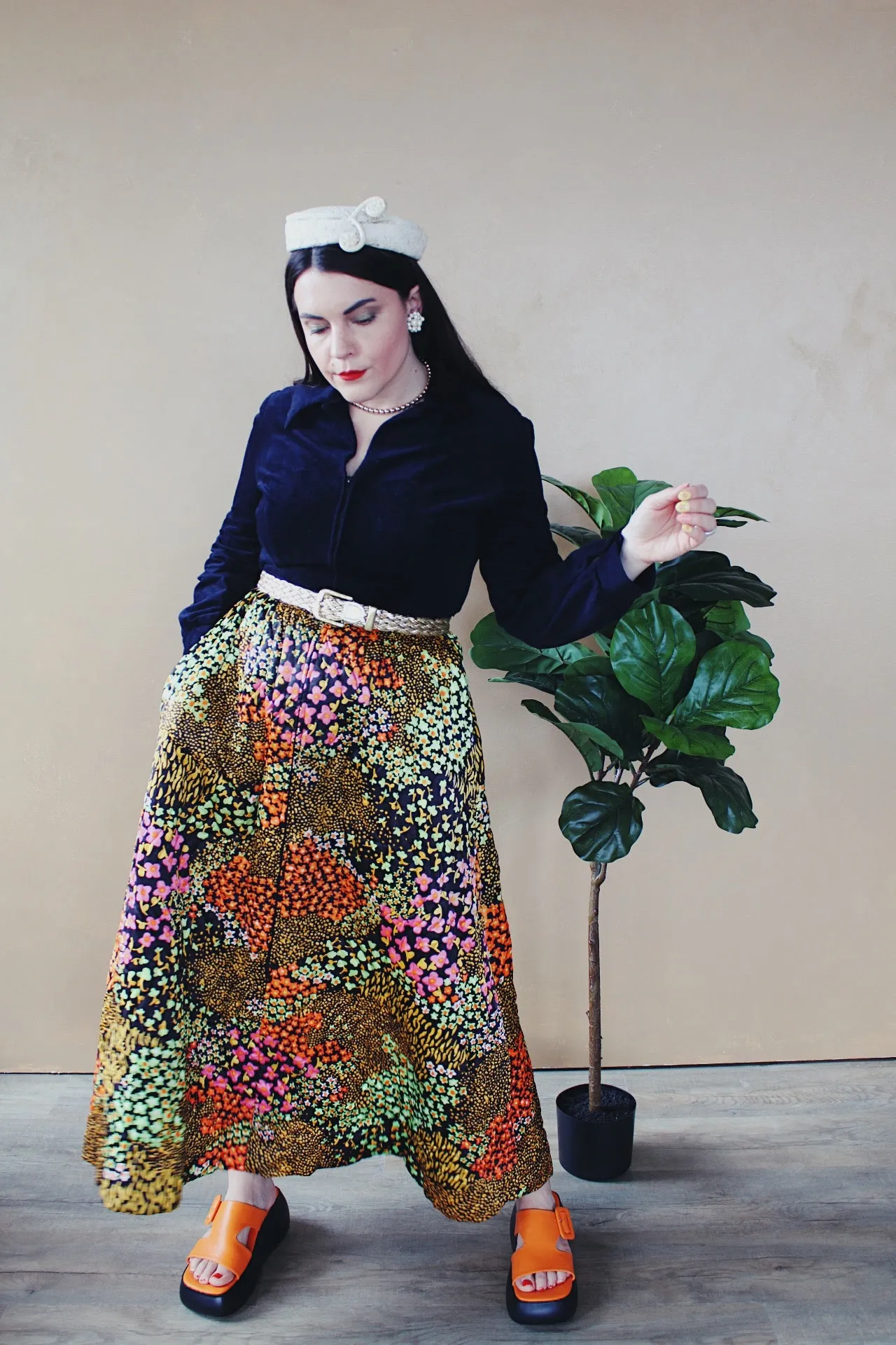 Floral Quilted Twofer Dress