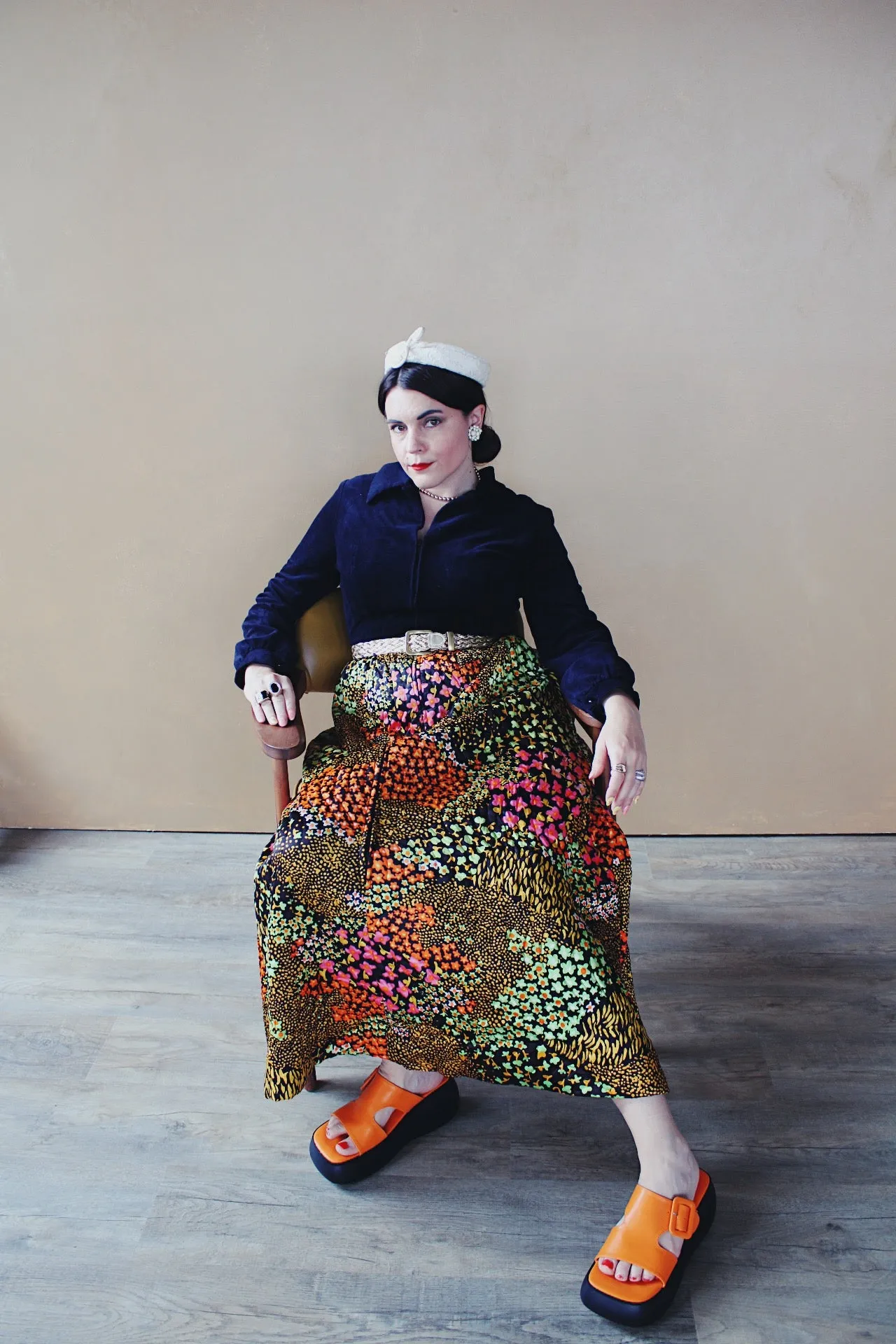 Floral Quilted Twofer Dress