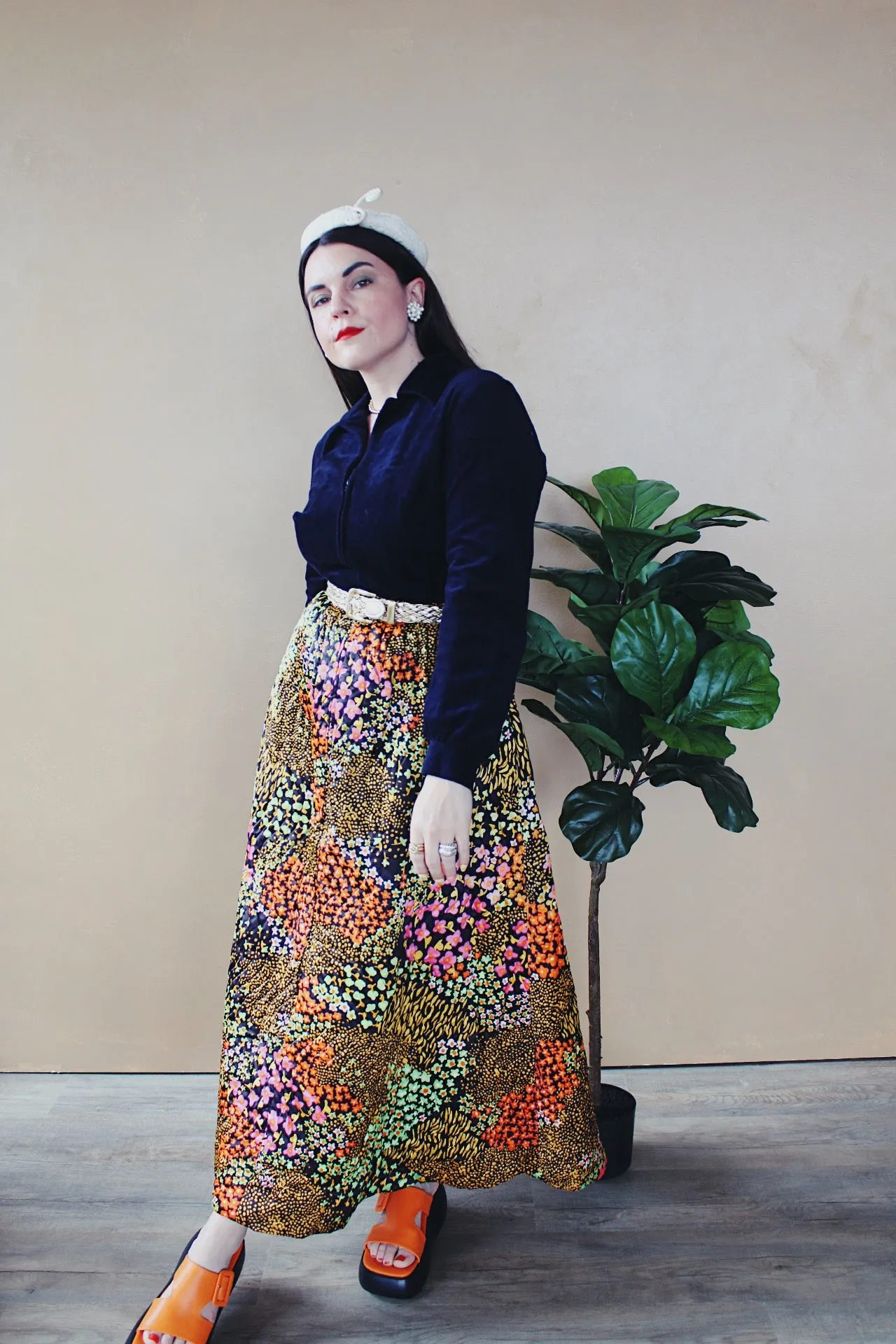 Floral Quilted Twofer Dress