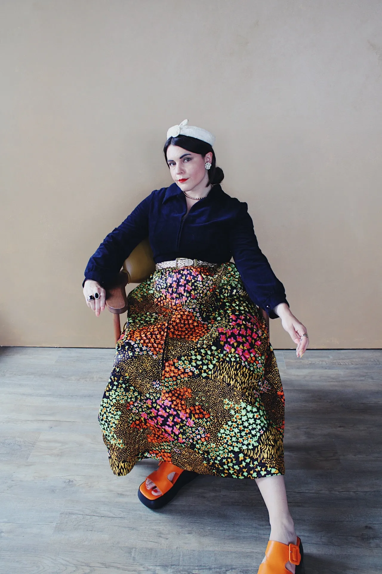 Floral Quilted Twofer Dress
