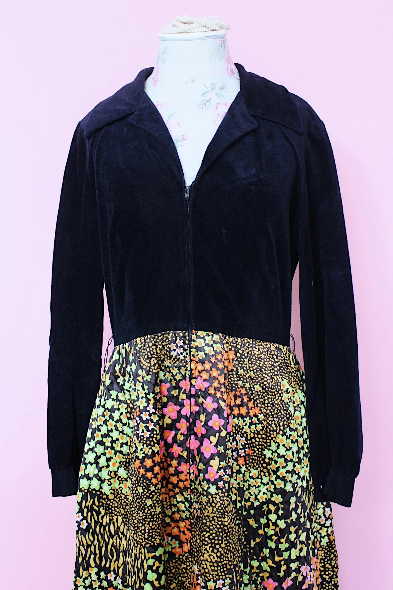 Floral Quilted Twofer Dress