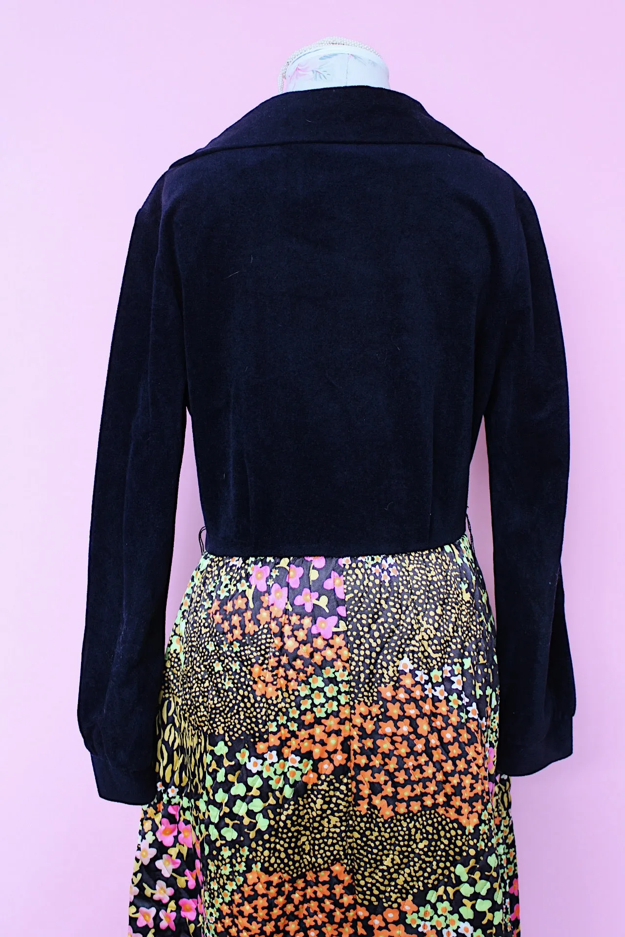 Floral Quilted Twofer Dress