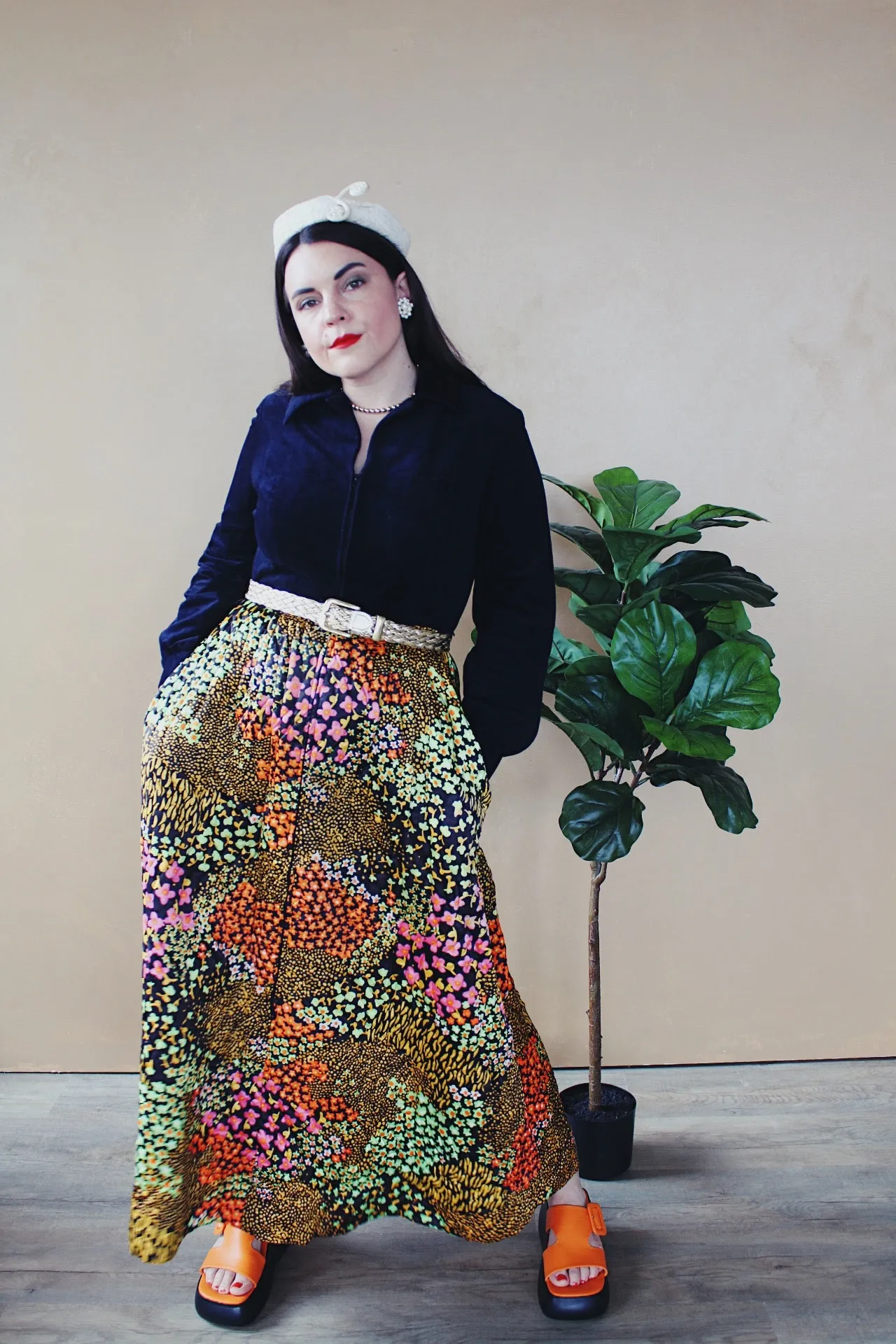 Floral Quilted Twofer Dress