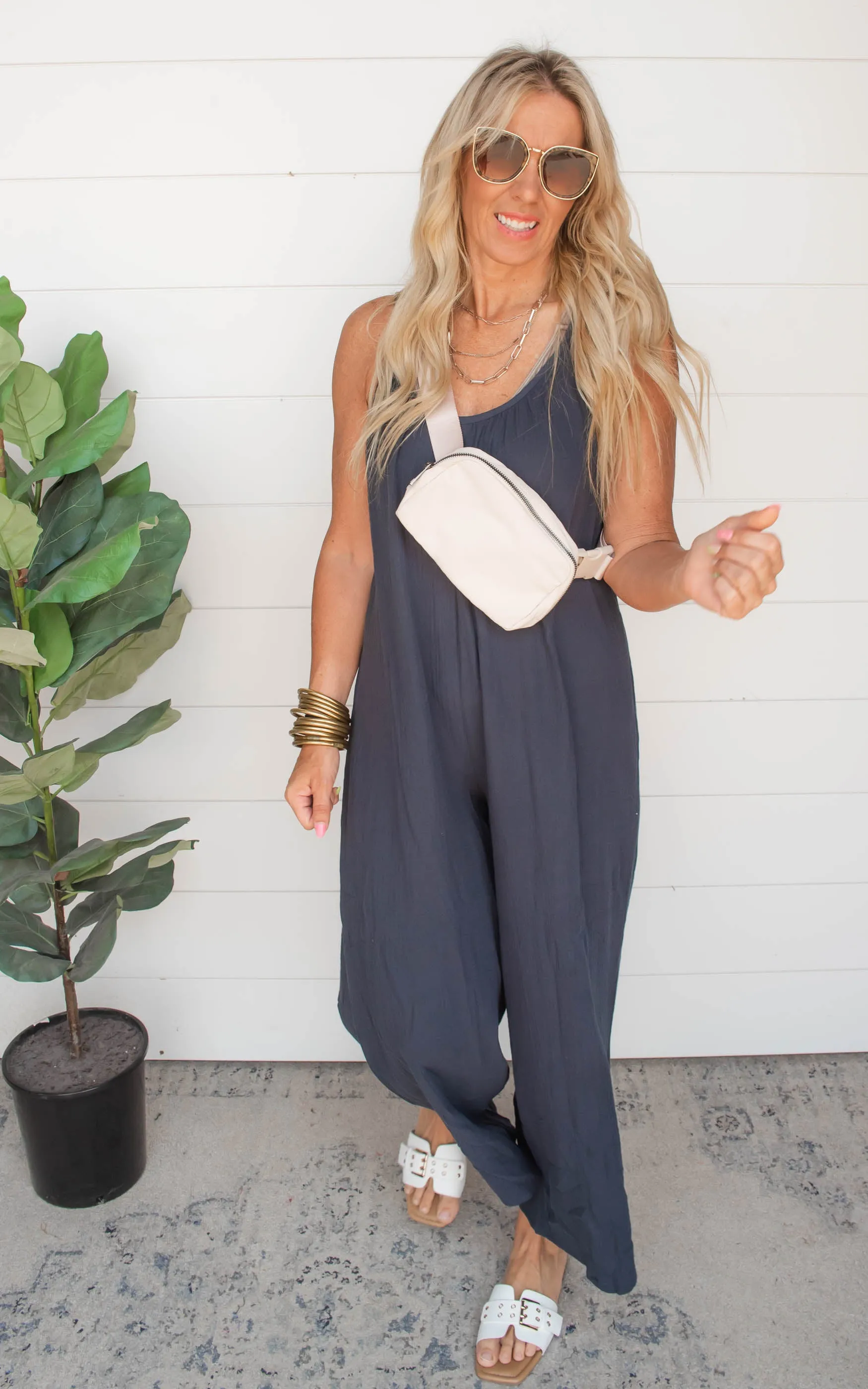 Free Spirit Natural Cotton Jumpsuit | FINAL SALE