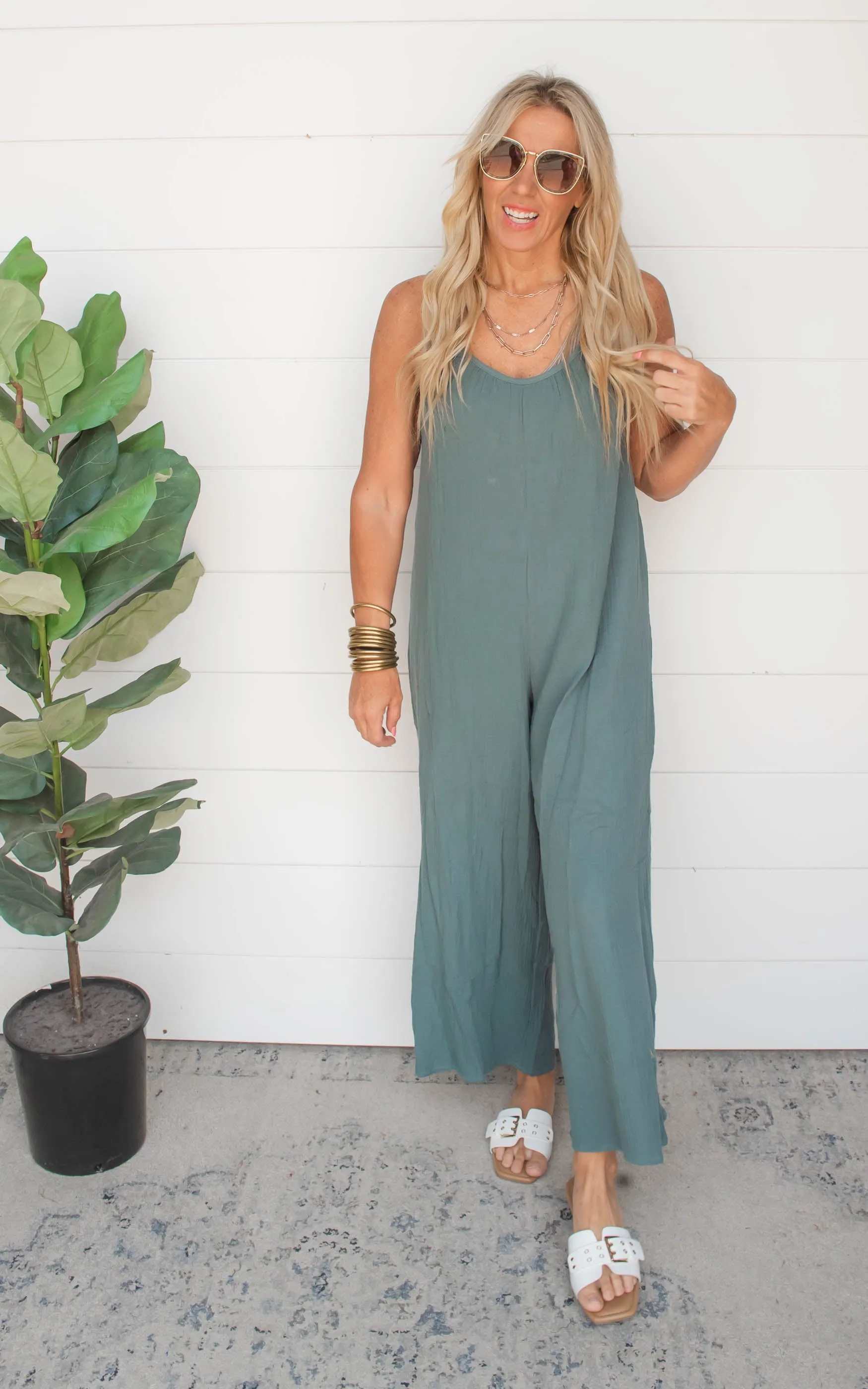Free Spirit Natural Cotton Jumpsuit | FINAL SALE