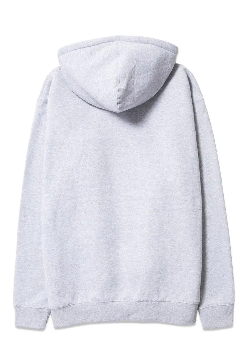 GREY TICKLE LOGO HOODY - Heather Grey