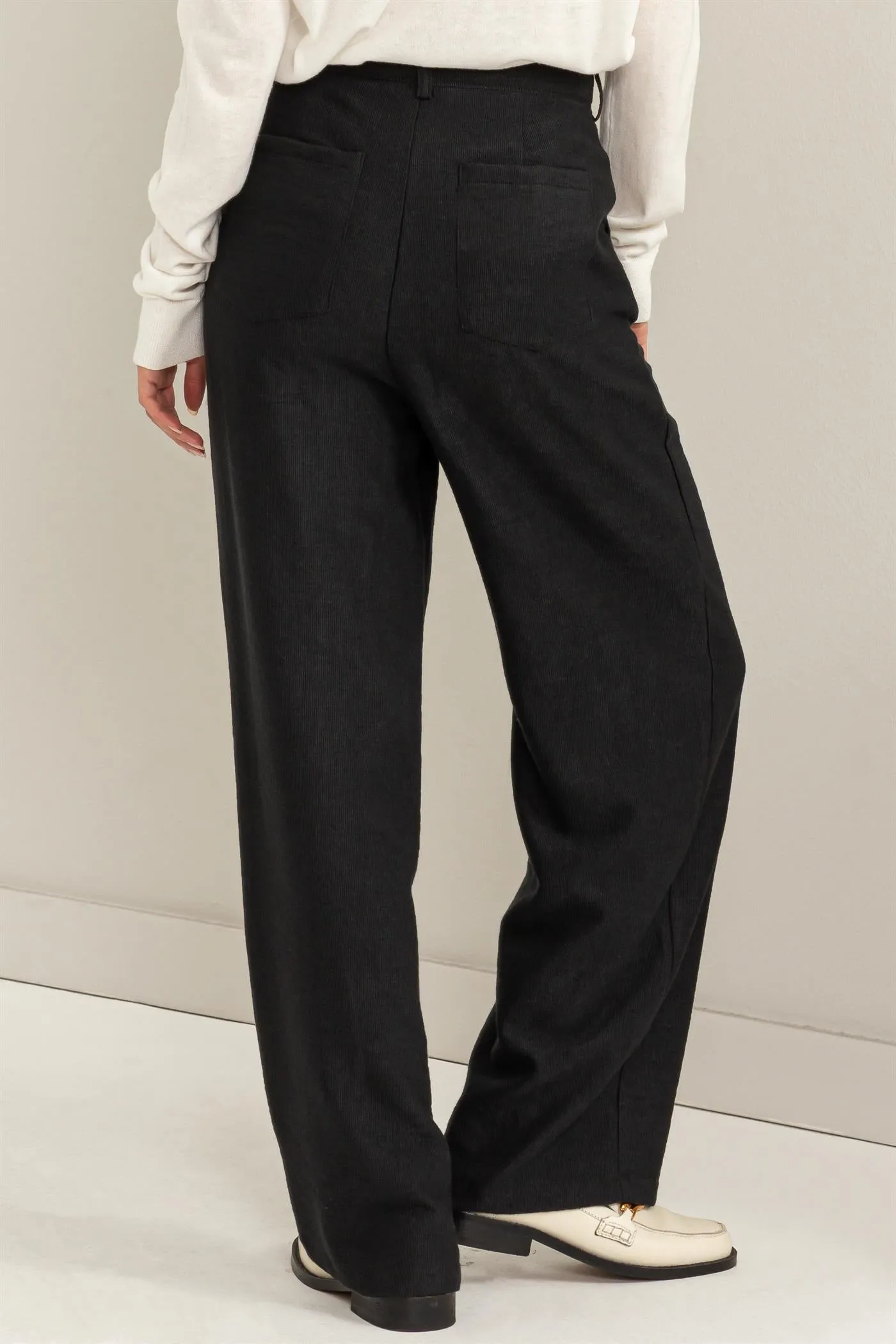 HF24A046-STRAIGHT-CUT CORDUROY PANTS