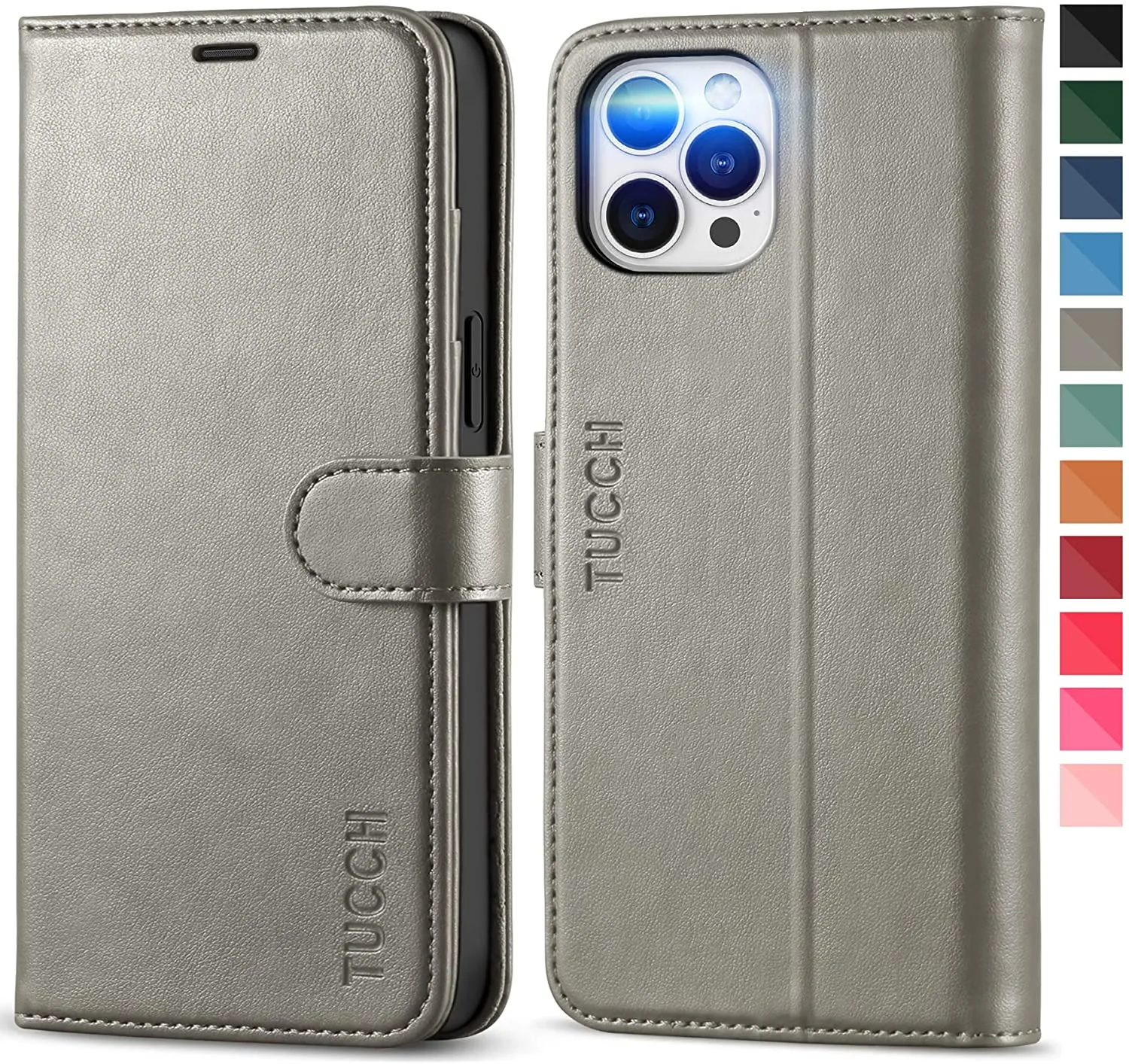 iPhone 12 Pro Max Magnetic Shockproof Leather Flip Case