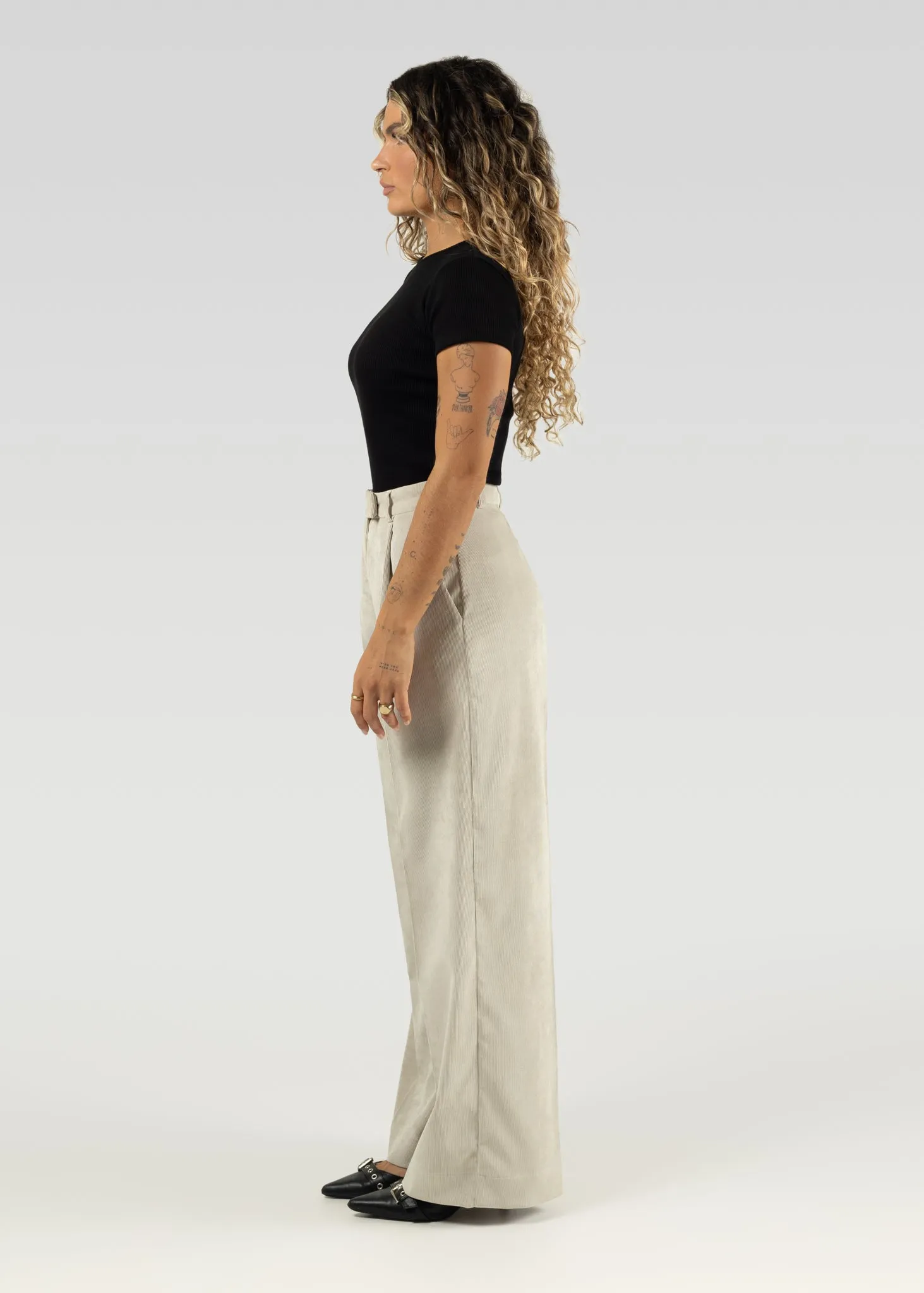 Lewis Corduroy Trousers - Beige