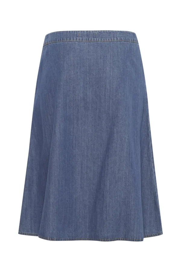 Lucy Skirt - Mid Blue Denim