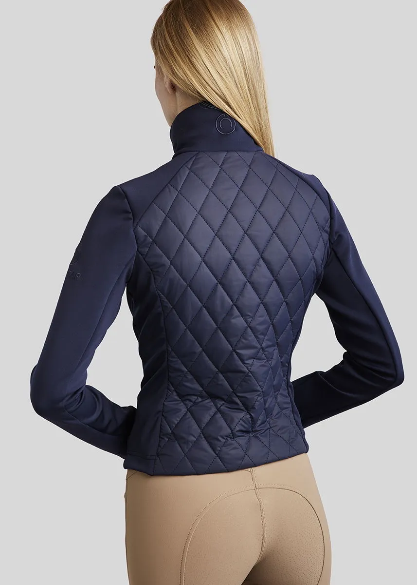 MoQuinn Quilted Hybrid Jacket - Navy