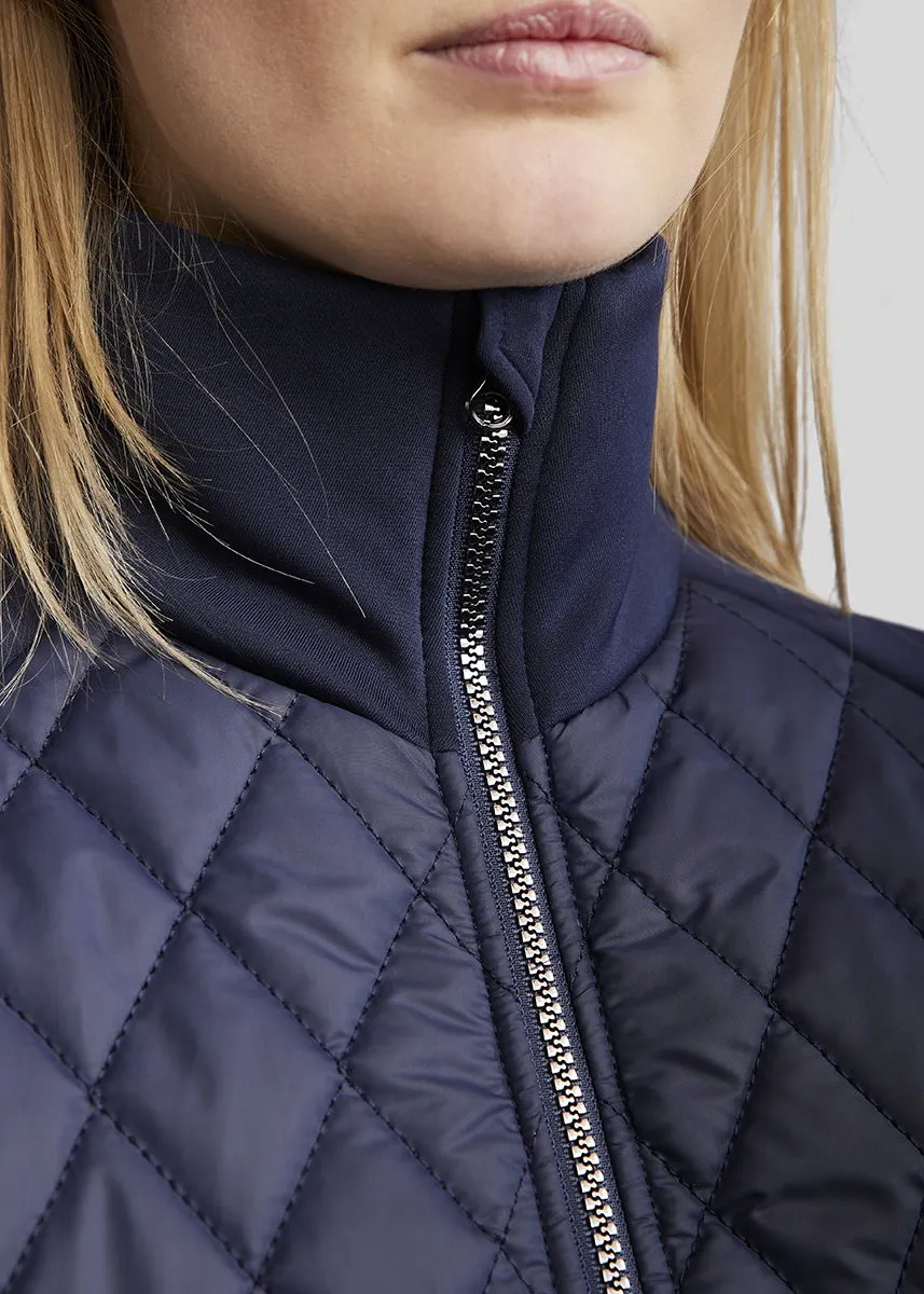 MoQuinn Quilted Hybrid Jacket - Navy