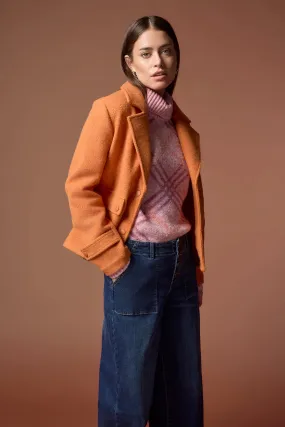 Pea Coat - Orange