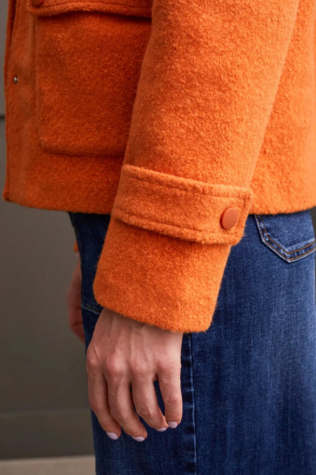 Pea Coat - Orange