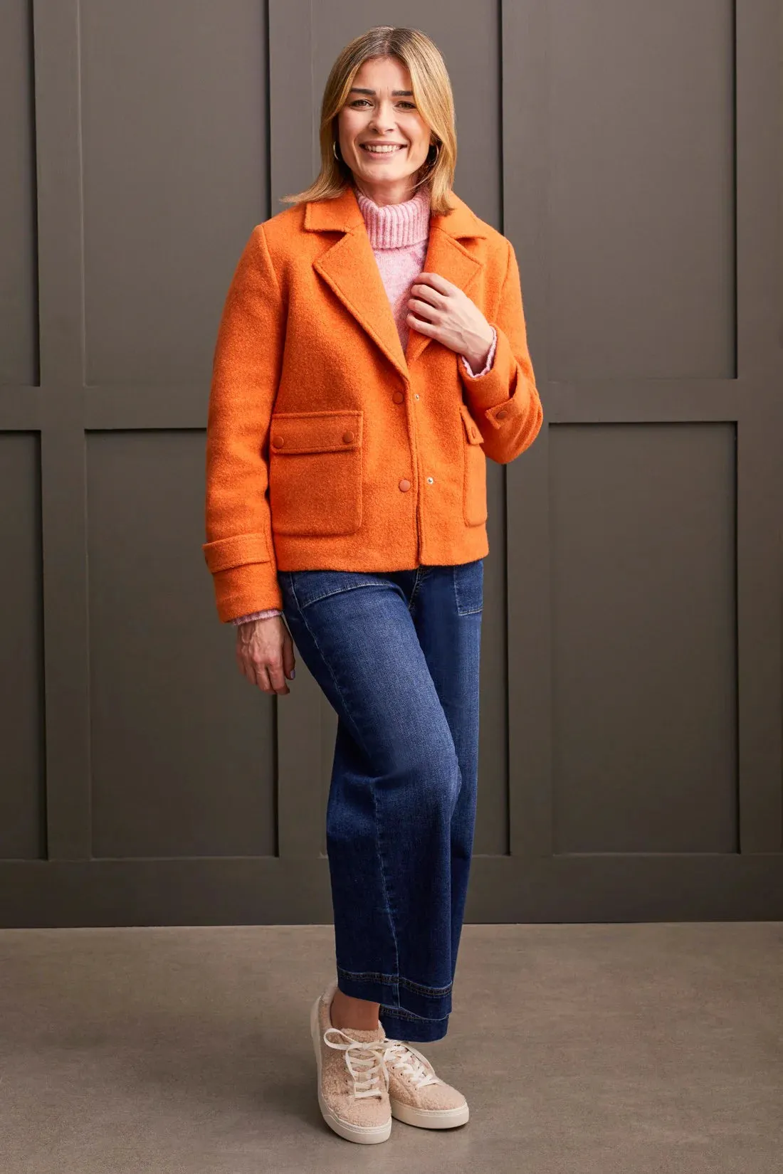 Pea Coat - Orange