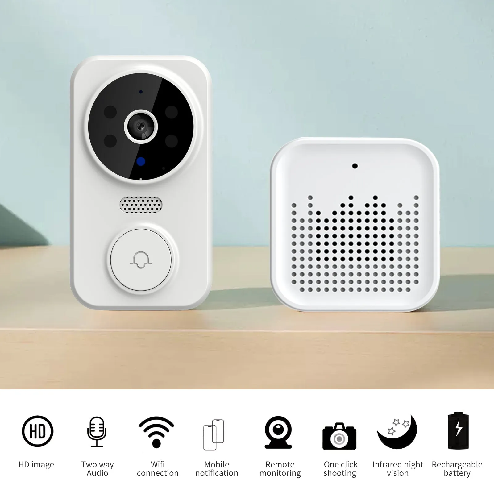 Smart Video Doorbell - Wireless HD Camera