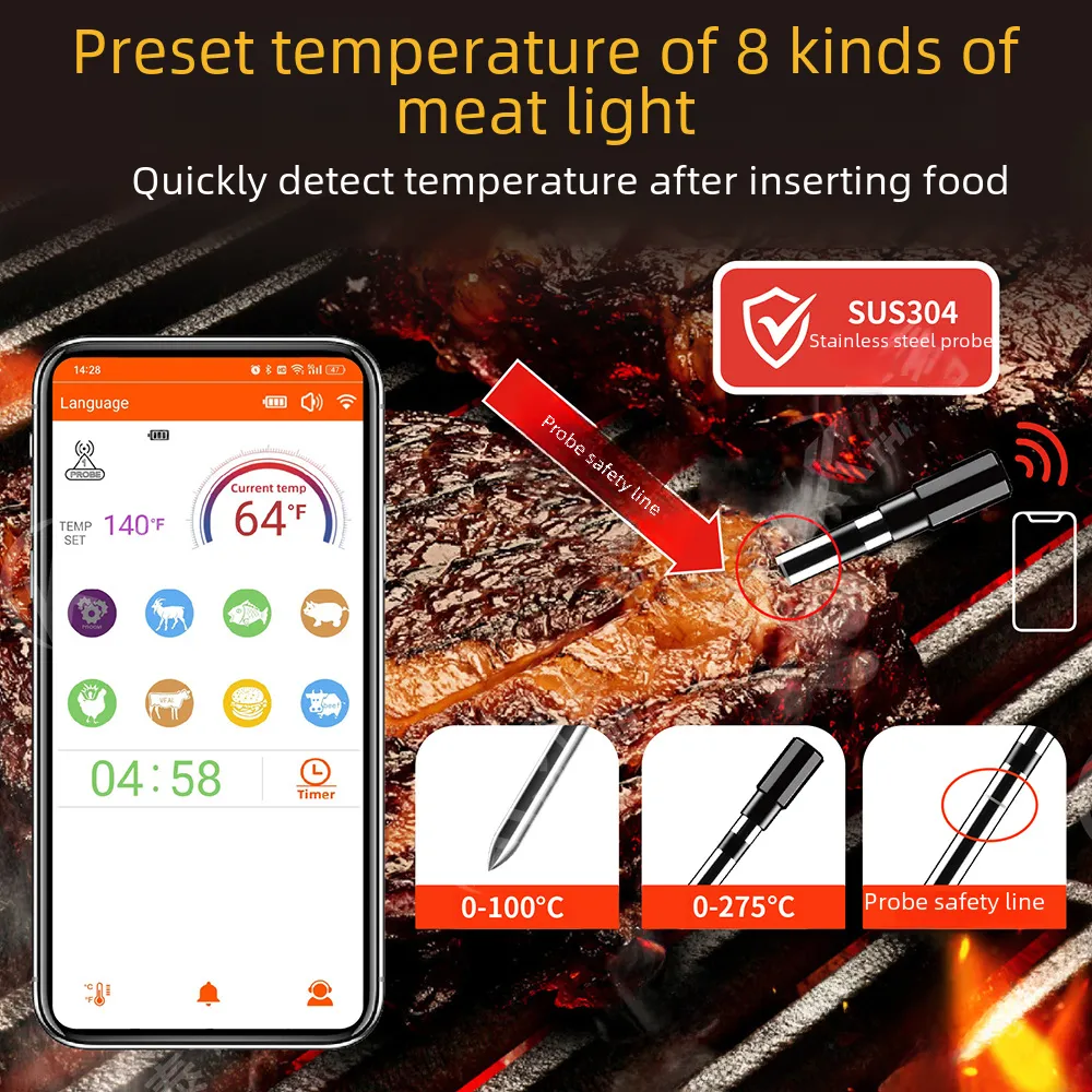 Smart Wireless BBQ Thermometer