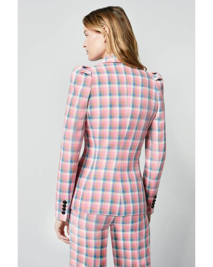 Smythe Box Pleat Check Blazer