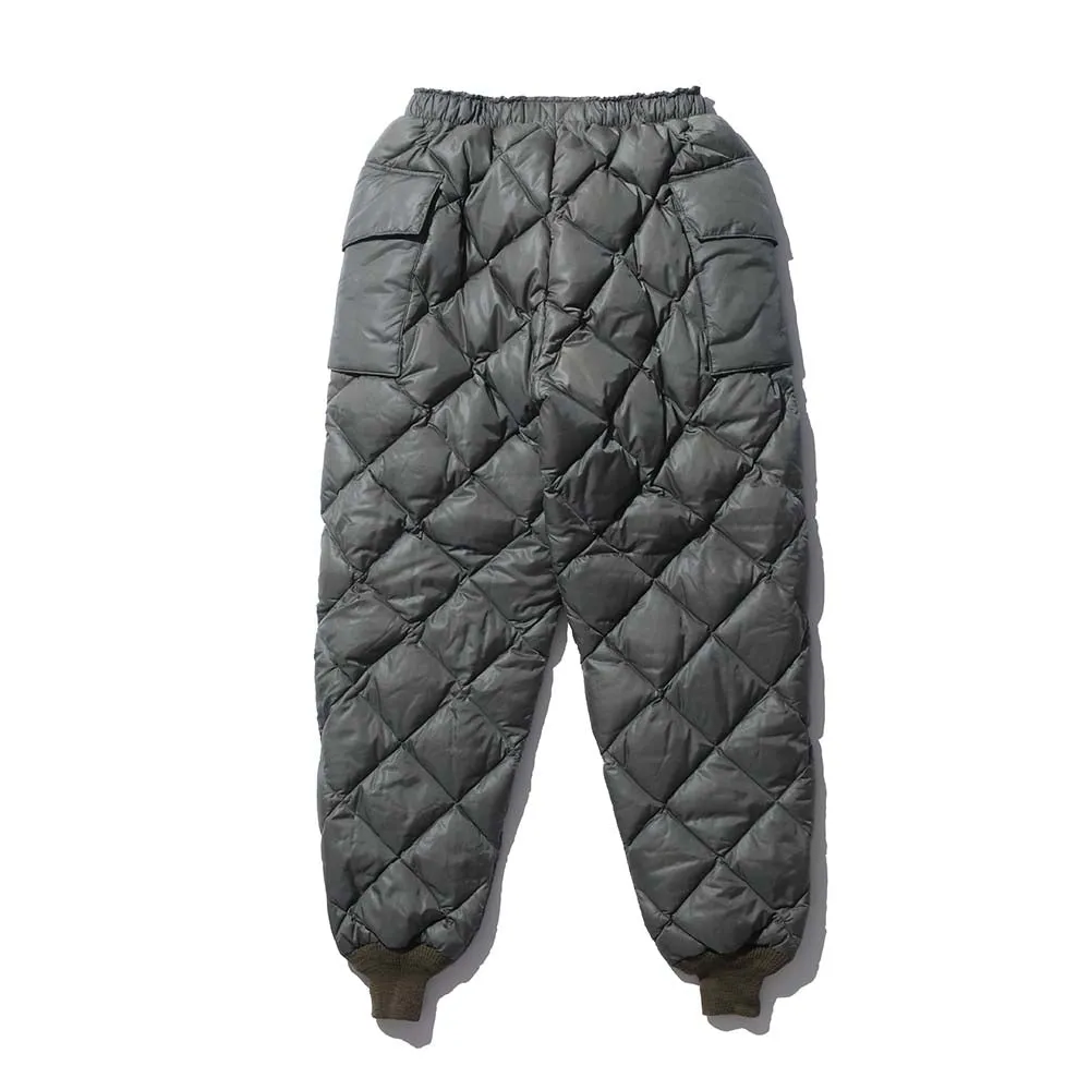 The Real McCoy's Quilted Down Trousers Olive