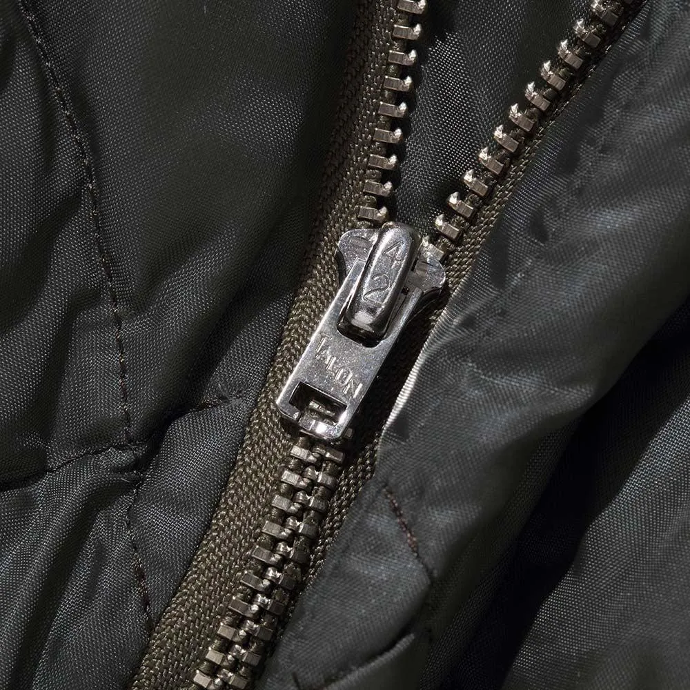 The Real McCoy's Quilted Down Trousers Olive