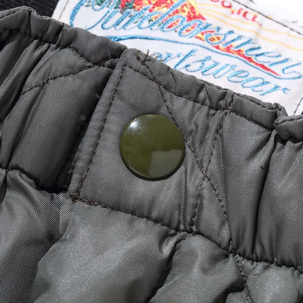 The Real McCoy's Quilted Down Trousers Olive