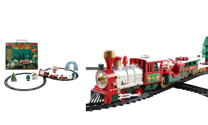Train Set, Kids Christmas Electric Train Toy With Sounds