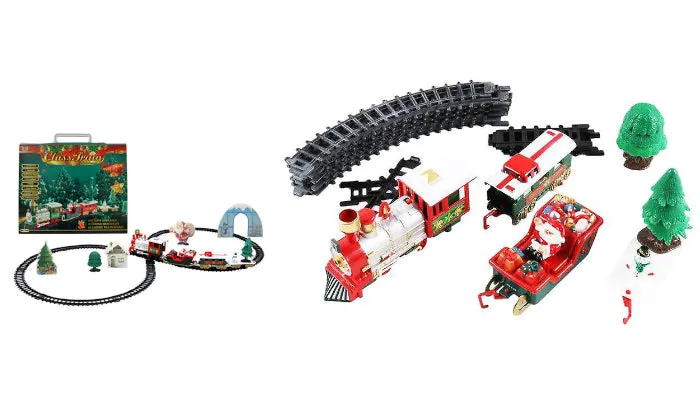 Train Set, Kids Christmas Electric Train Toy With Sounds
