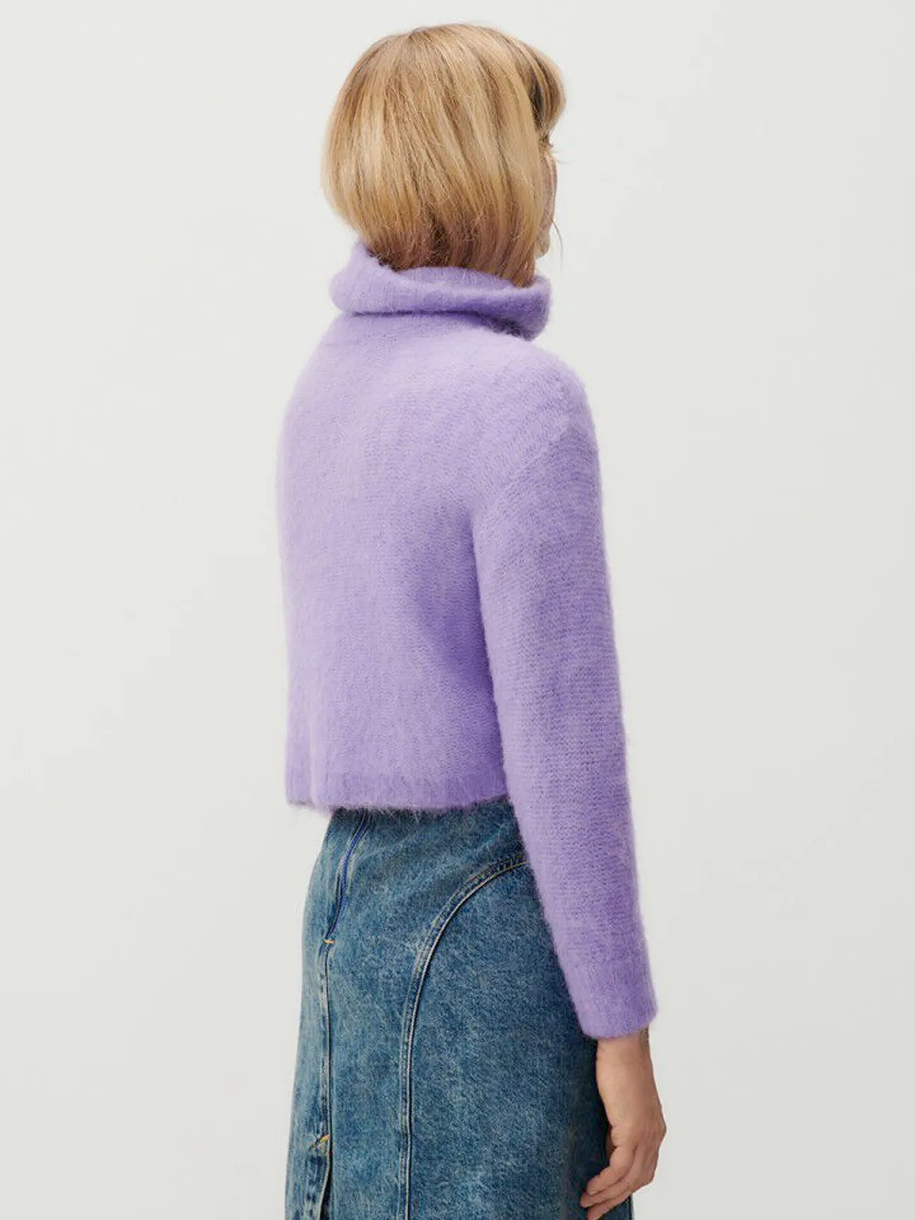 Tyji Rollneck Sweater in Mauve