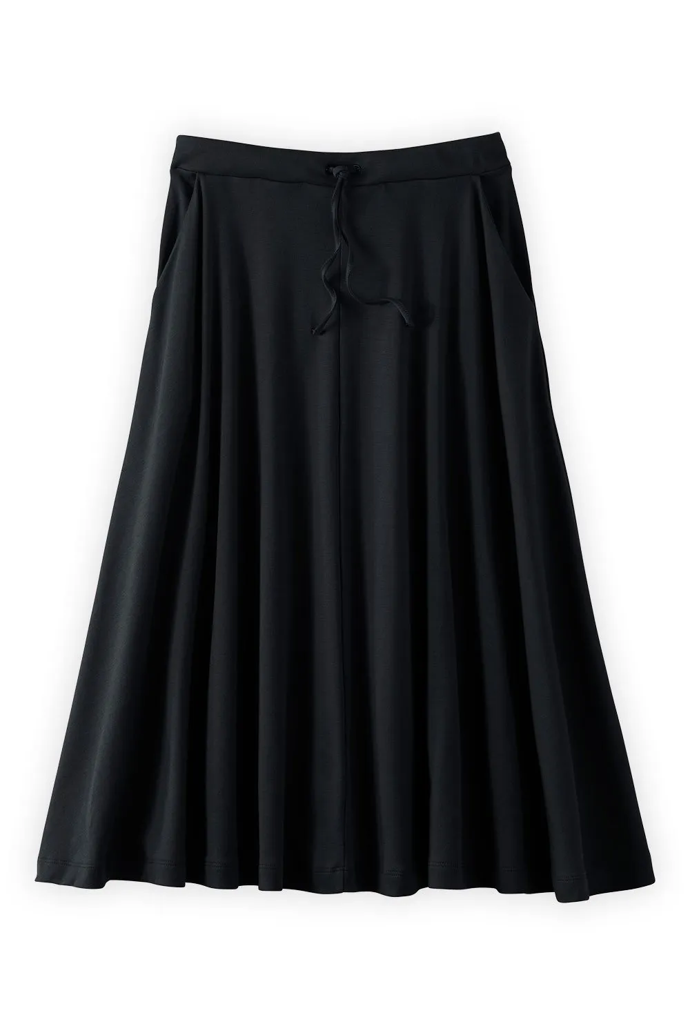 Women's 100% Organic Cotton Midi Skirt with Pockets