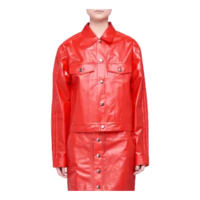 X Fiorucci Kiss Jacket Red